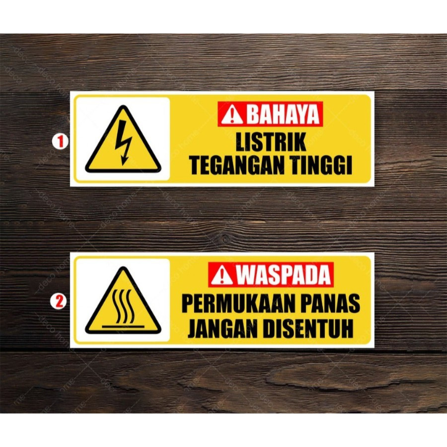 

STIKER VINYL BAHAYA TEGANGAN TINGGI UK. 30 X 10 CM RAMBU K3