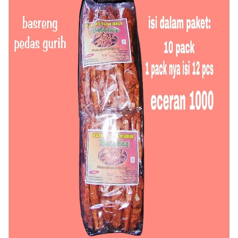

Basreng cap beledug pedas 1 bal edisi paket usaha