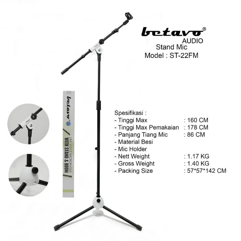 Stand Mic Betavo ST-22FM