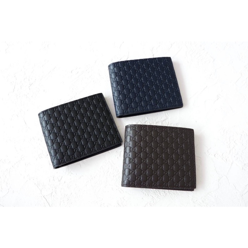 IMPORT WALLET AUTHENTIC Gucci Guccissima Bifold Wallet
