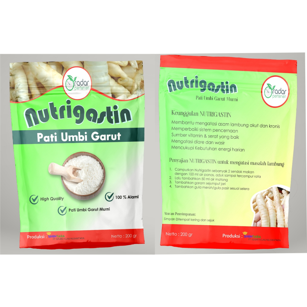 

Pati Umbi Garut Murni dan Asli