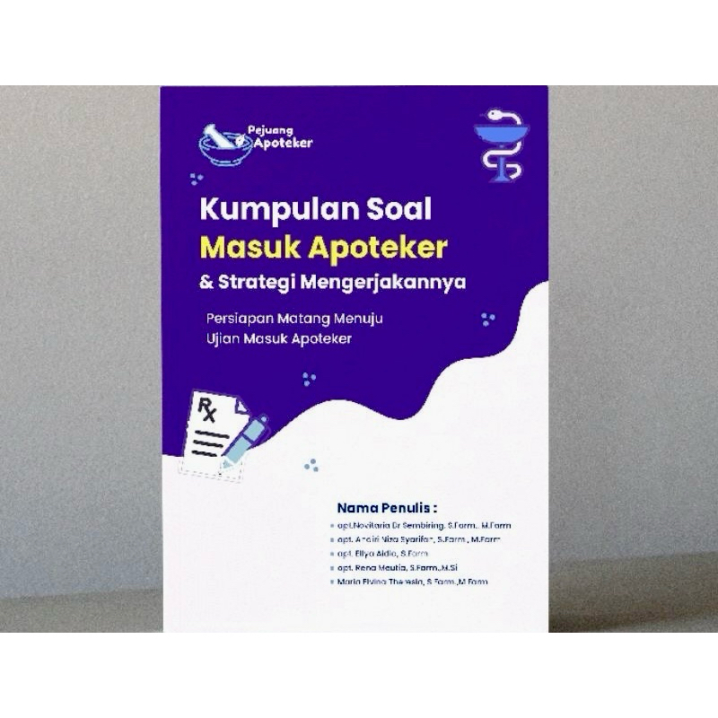 kumpulan soal masuk apoteker & strategi mengajarkanya