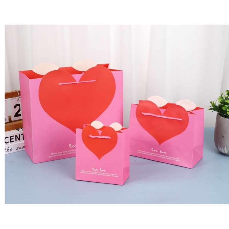 

Paper Bag Tas Goodie Hadiah Kado Ultah Kraft Ulang Tahun Souvenir Valentine