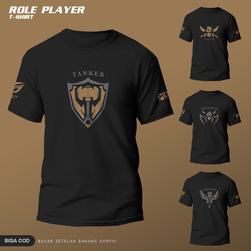 T shirt Kaos Role Player TANKER | TANKER ML | Mobile Lagends TANKER | Kaos ML TANKER | Kaos Role Pla