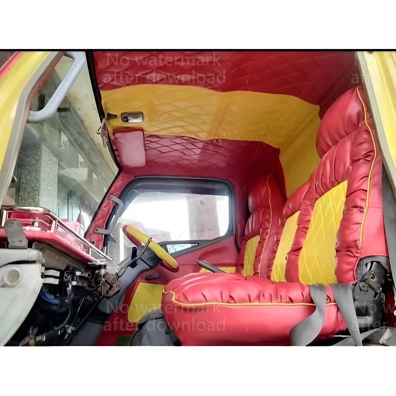cover jok tambah atap/plapon dengan motif untuk mobil canter izuzu dyna dan lainnya