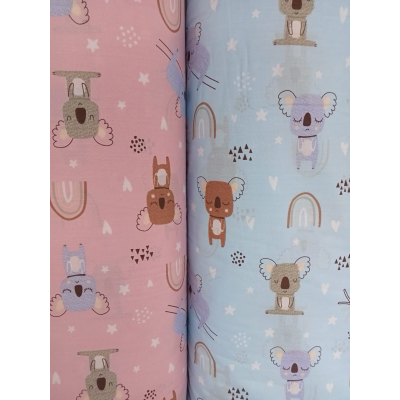 kain sprei meteran shy koala bintang kecil star