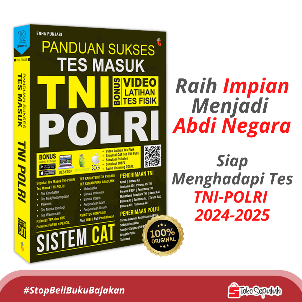 BUKU TNI POLRI - BUKU PSIKOTES TNI POLRI - BEST GUIDE CASIS TNI – POLRI 2025-2026