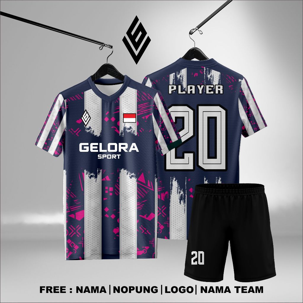 Baju Jersey Custom Full Print | Bola Futsal Volly | Desain Suka-Suka