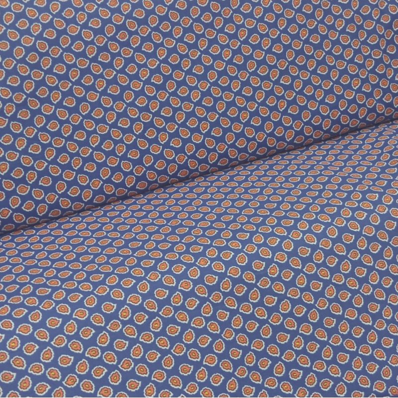 KAIN KATUN PARIS POPLINE PREMIUM GARMENT MOTIF BATIK KECIL DSR BRU