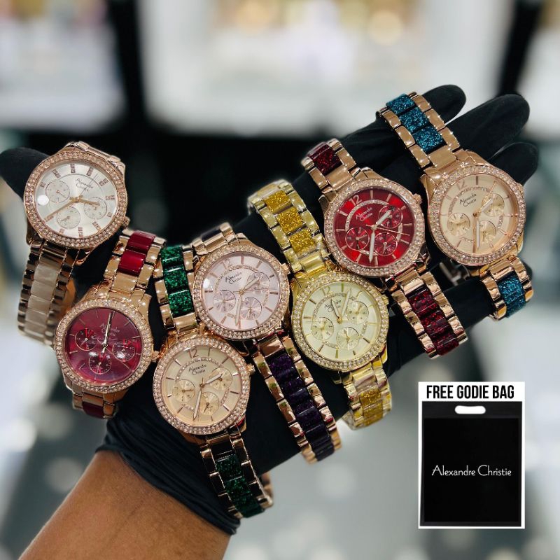 Terbaru Jamtangan wanita Alexandre christie AC 2914 / AC2914 / 2914 Original garansi resmi 1thn