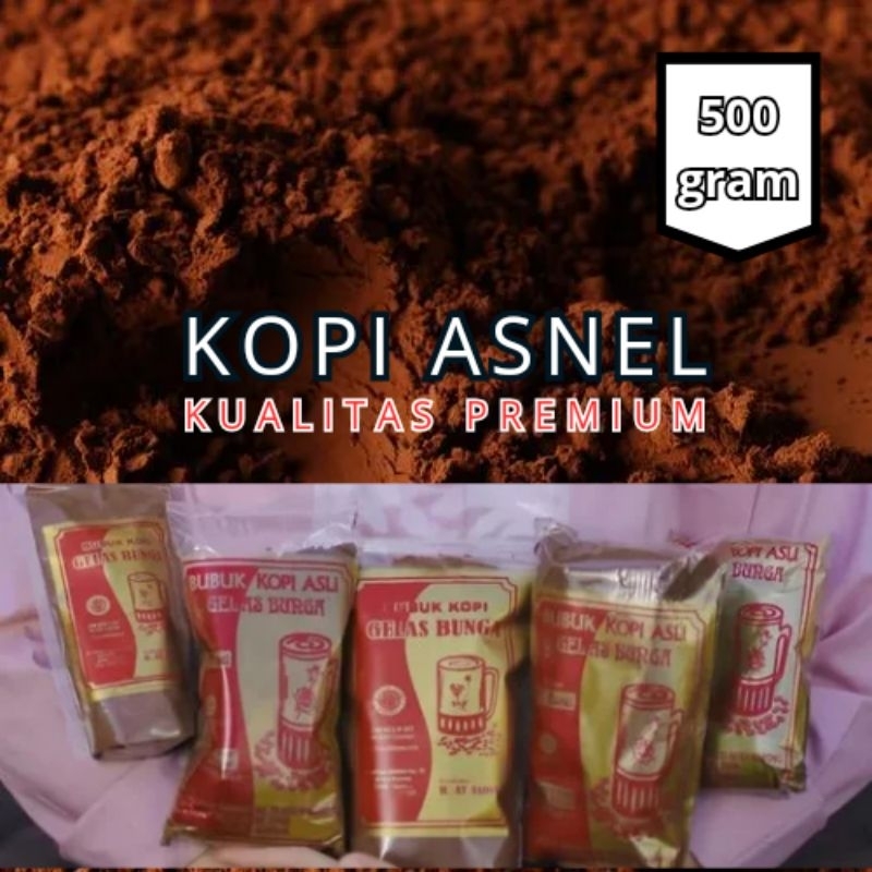 

Kopi asnel/kopi asnel gelas tangkai/kopi asnel khas solok sumatera barat 500gram