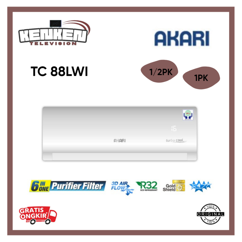 AC 1/2PK-1PK Akari TC88LWI Standard Akari