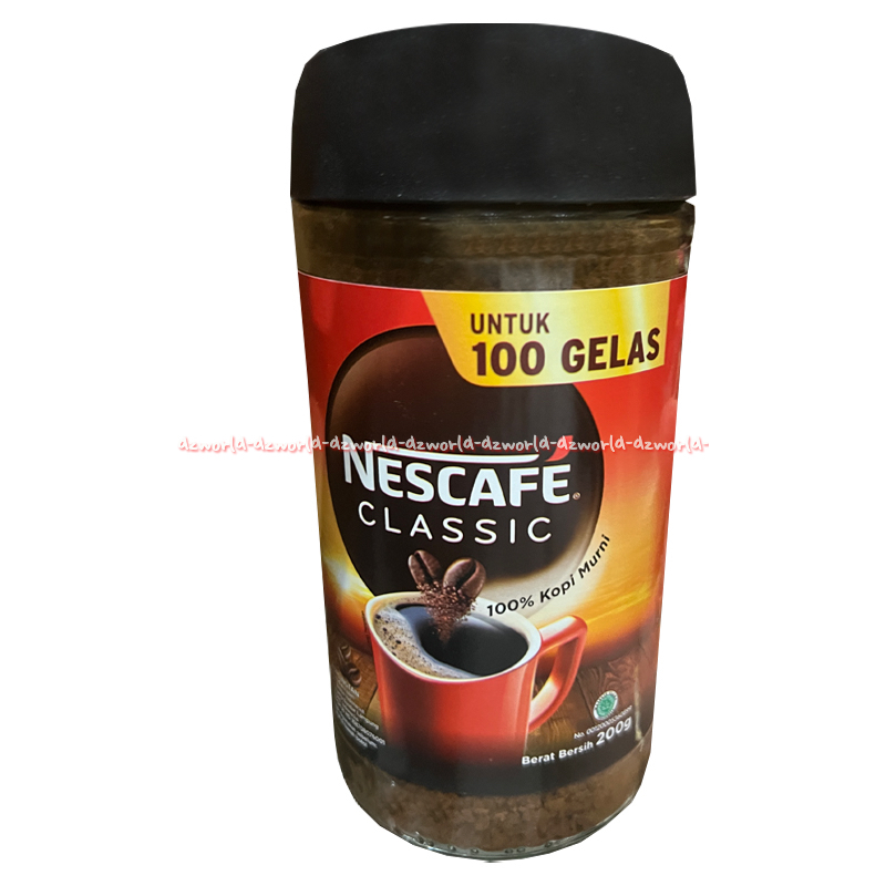 

Nescafe Classic 200gr untuk 100gelas Coffee Without Sugar Kofi Coffee Cofee Nescape Pure Black Black Kopi Neskafe Dulcona