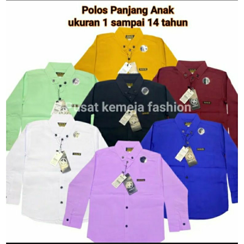 Kemeja anak Tanggung 1-14 th SD SMP REMAJA Lengan Panjang Formal Casual Kemeja cowok anak Lengan pan