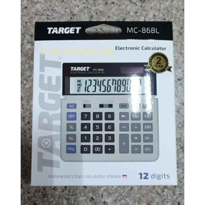 

Kalkulator Target MC-868L - Electronic Calculator - 12 Digit