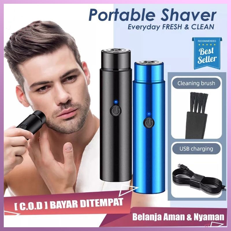 Alat cukur jenggot alat pencukur bulu ketiak alat cukur bulu kemaluan cukur jenggot elektrik Mini Cu