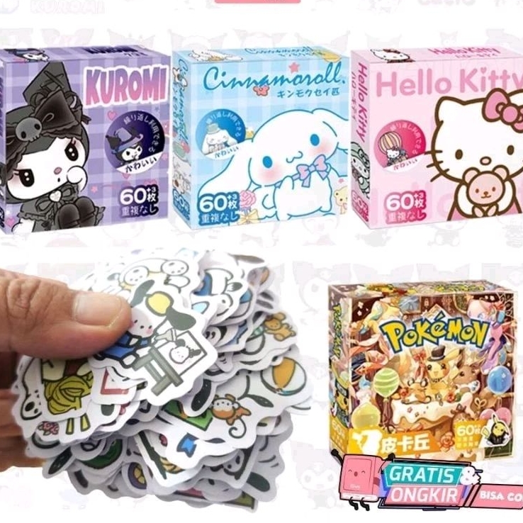 

Sticker Lucu Kartun Korea isi 50 Pcs Karakter Sanrio Imut Bagus