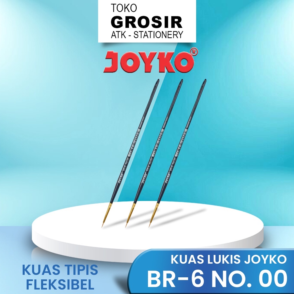 

Brush Kuas Cat Air Cat Minyak Lukis Acrylic Joyko BR-6 No.00