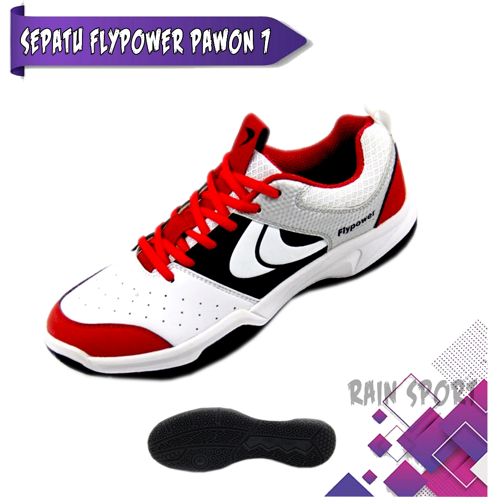 Sepatu Badminton / Bulutangkis Terbaru Flypower Palah / Pawon 7 Terlaris