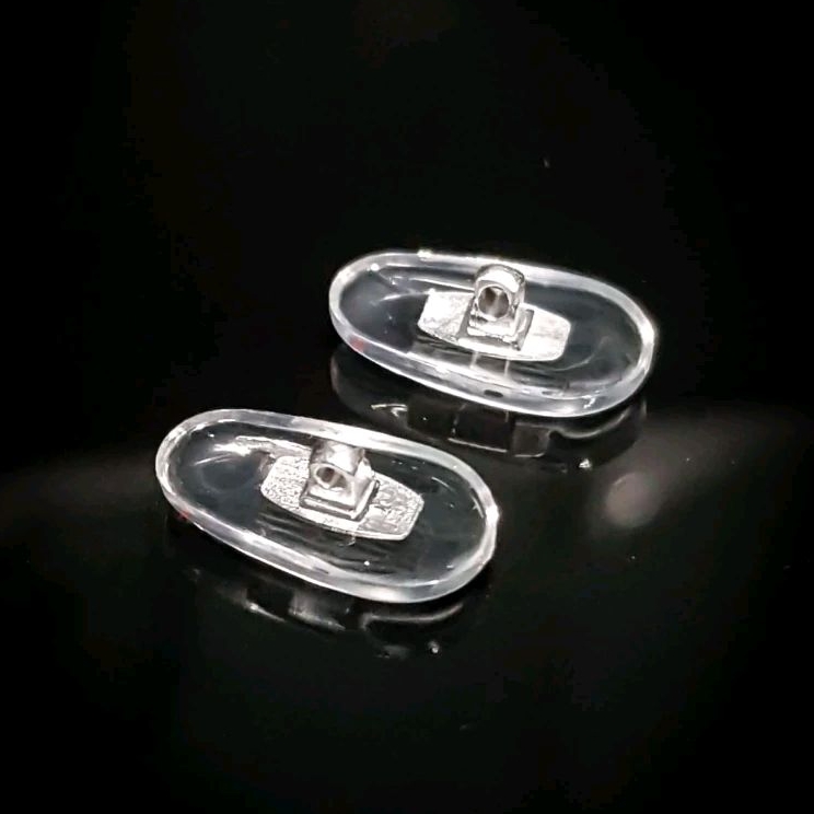 Nosepad Universal Silicon Metal Core | bantalan hidung kacamata nose pad warna silver | aksesoris