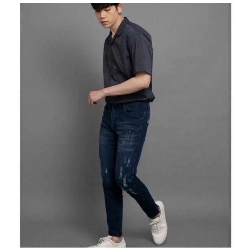 jeans Marine Blue skinny fit stretch signore