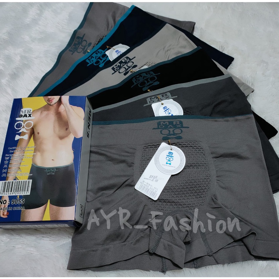 FSASH SALE 6 Pcs MR DAX  Celana Dalam BOXER Pria Seamless Rajut  CD Cowok Laki  Size MLXLXXL  MR DAX
