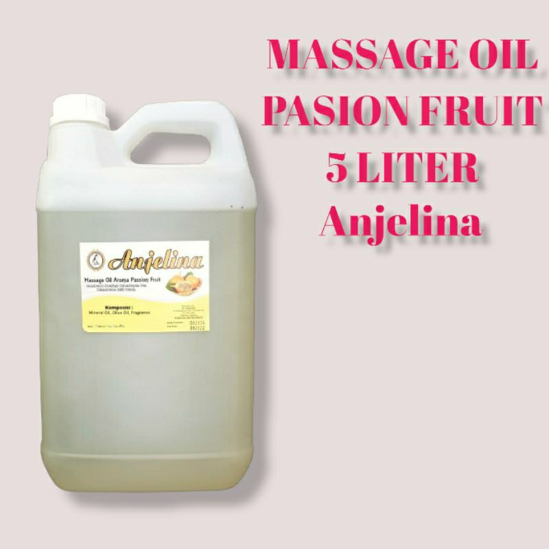 MASSAGE OIL AROMA PASSION FRUIT 5LITER ANJELINA MINYAK PIJAT SPA WANGI MARKISA SALON MINYAK PIJAT UR