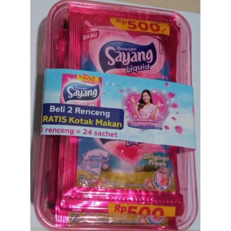 detergen sayang cair 24 sachet
