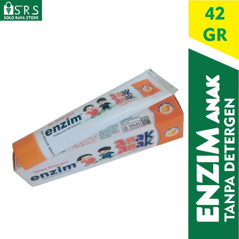 pasta gigi enzim anak/ pasta gigi anak non detergent/ enzim anak 42 gr
