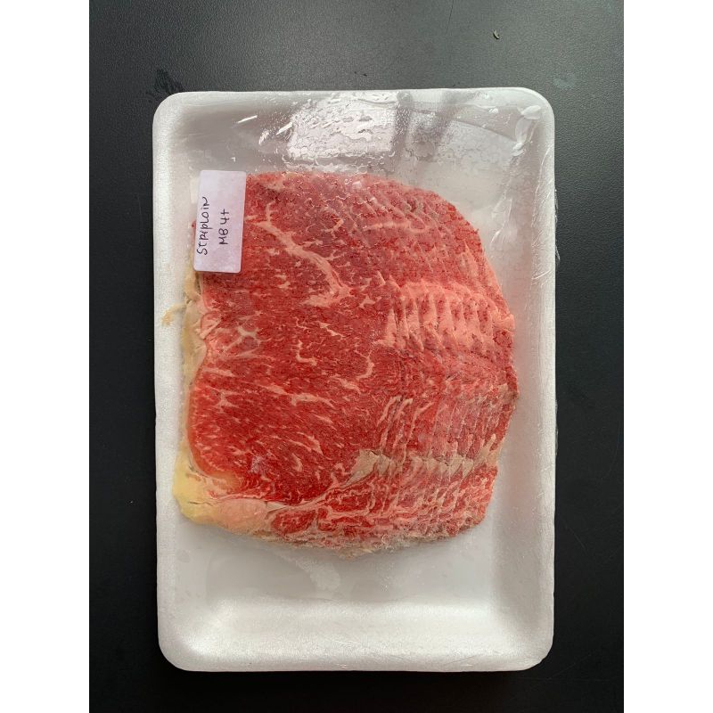 

Wagyu Striploin Mb4+ Grassfed - Slice Cut 200gr