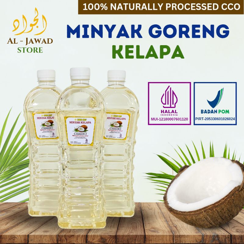 

[GROSIR] Minyak Goreng Kelapa Sehat BogaMas [CCO] l Minyak Kelapa Murni 1 Liter / 1000 ML