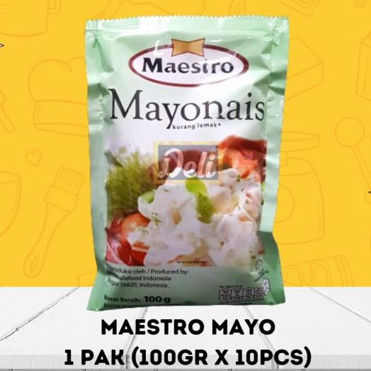 

Kualitas terbaik] Maestro Mayonaise Less Fat 1 PAK (100grx10 sachet)/Mayo Maestro 1 PAK