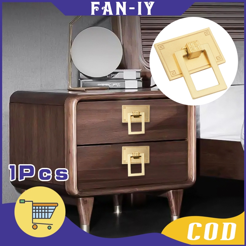 Handle Pintu Lemari Mewah Gold Gagang Laci Kecil Tarikan Pintu Gebyok