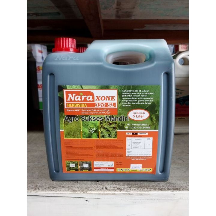 Herbisida Kontak/Racun Rumput NARAXONE 320 SL Kemasan 5 Liter