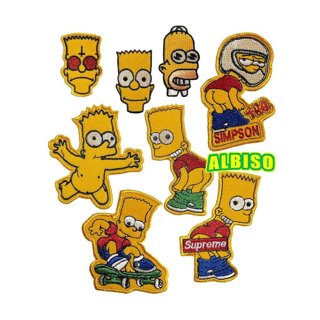 PATCH KECIL BORDIR PATCH EMBLEM SIMPSONS