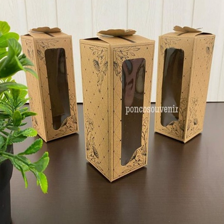 

50 Pcs Box Rustic Kemasan Botol 17 x 6,5 Cm