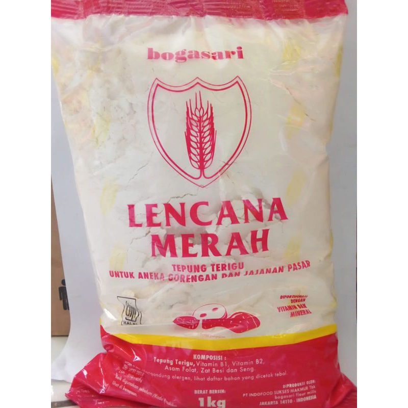 

tepung terigu Merk lencana merah 1kg