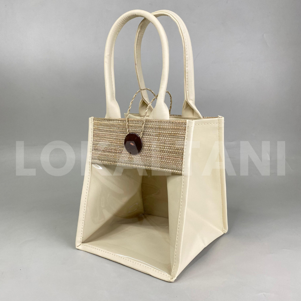 Tas Pandan Mendong untuk 2 toples kue kering/Tas hampers kue kering