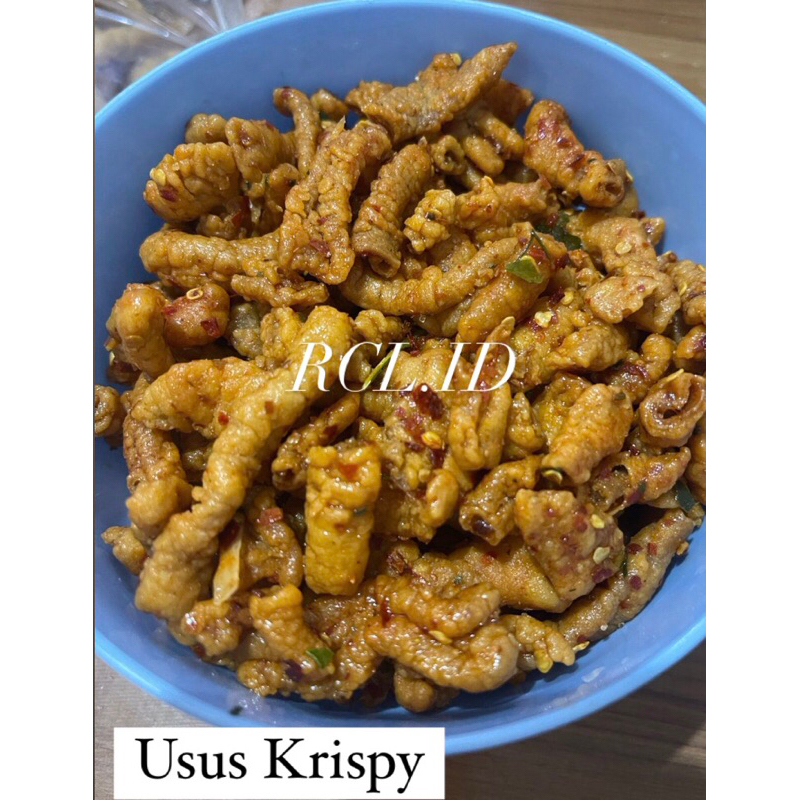 

KERIPIK USUS AYAM 250 gr / USUS KRISPI PEDAS By RCL.ID