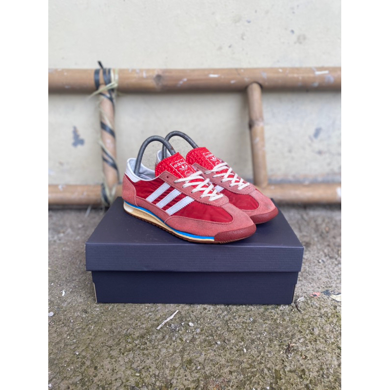 ADIDAS SL72 COLOUR RED STRIP WHITE ORIGINAL SECOND