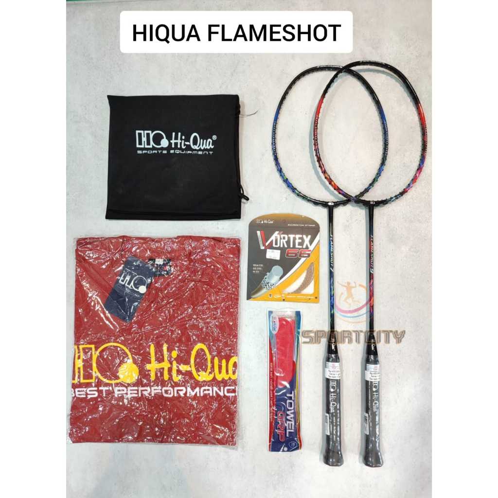 Raket Badminton HIQUA FLAMESHOT 7 9 FLAME SHOT Original