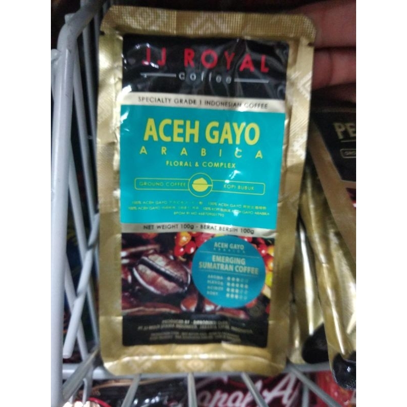 

Kopi Arabika Aceh Gayo JJ Royal Coffee 100gr