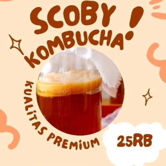 SCOBY KOMBUCHA/BIBIT KOMBUCHA+AIR STARTER(MOMMY SCOBY)