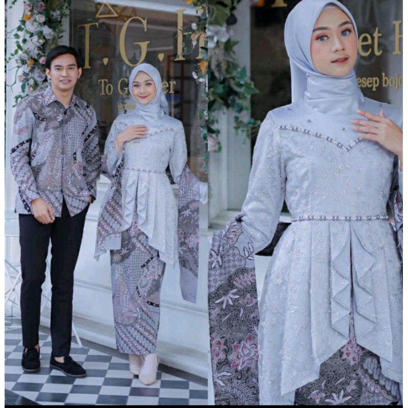 set couple kebaya lamaran modern