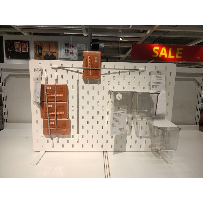 

SKADIS papan berdiri ukuran 56x37 cm, putih