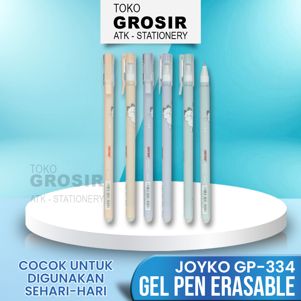 

Erasable Gel Pen Pulpen Bisa Dihapus Joyko GP-334 Shokyo 7 Gel 0.5 mm