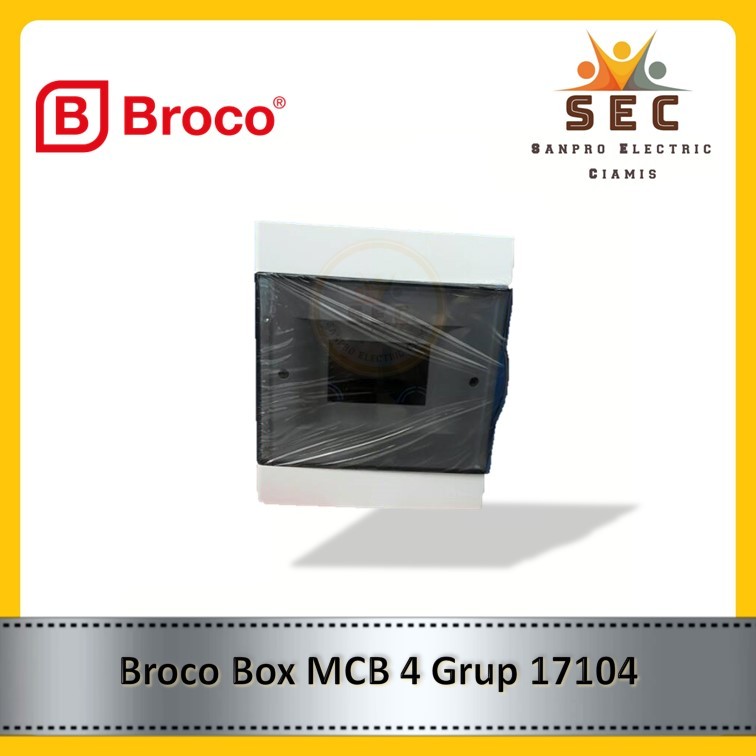 BOX KOTAK MCB 4 GROUP GRUP BROCO ASLI ORIGINAL INBOW IB TRANSPARAN ART 17104 TRANSPARAN MCB PANEL FL