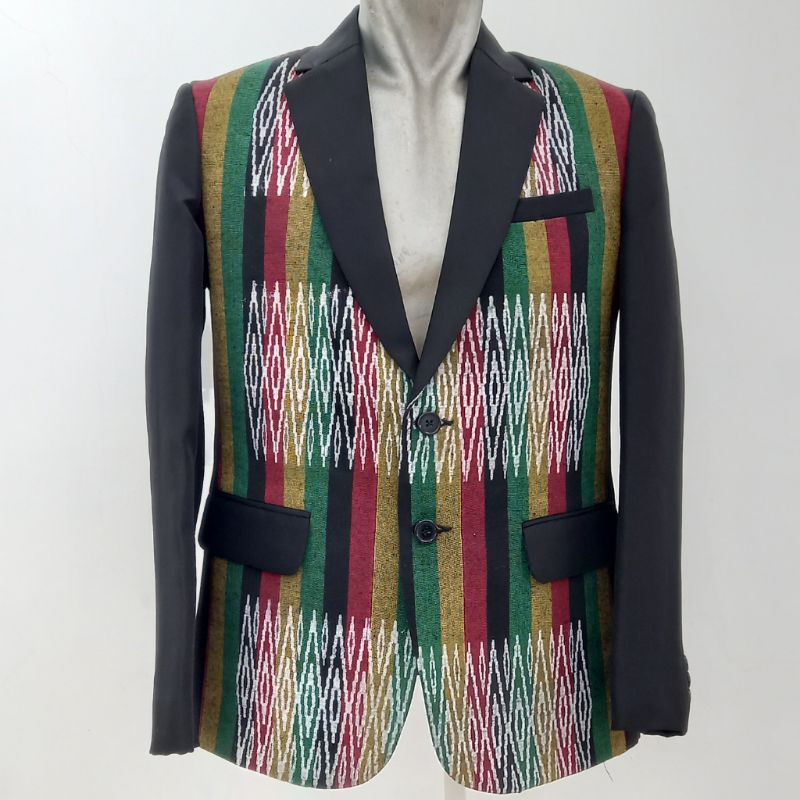 Jas batik motif sadum akola / Jas Pria Formal / Jas ulos Sumatera / Jas formal ulos kombinasi superb