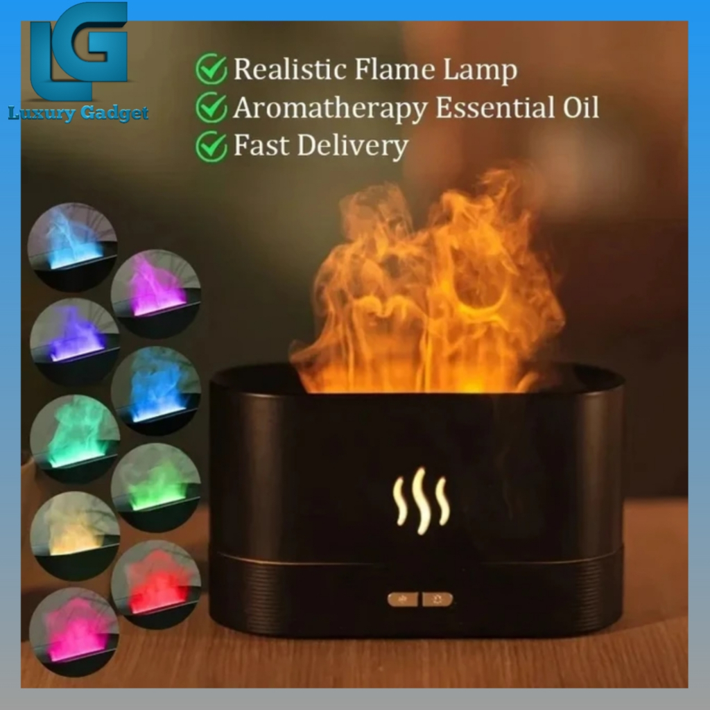 AIR HUMIDIFIER AROMA TERAPI PELEMBAB UDARA OKSIGEN PENGHARUM RUANGAN TERBAIK LAMPU HIAS KAMAR TIDUR 