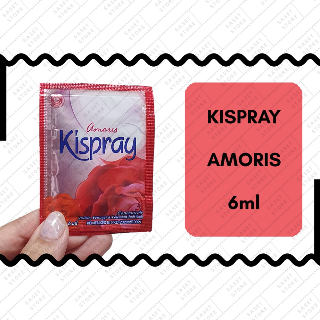 Kispray Amoris 6ml Sachet Pelicin Pewangi Pelembut Pakaian Konsentrat